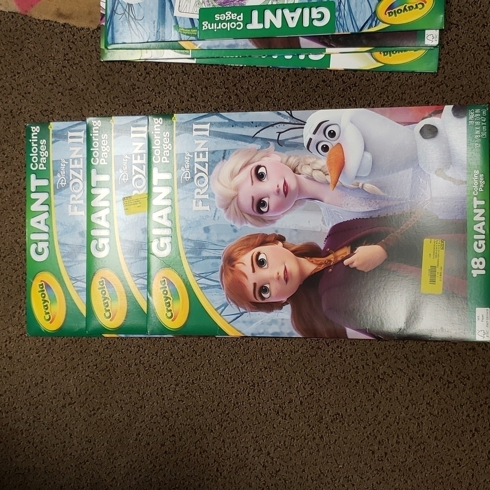 𝅺crayola 3 Pack Coloring Book New Frozen 2